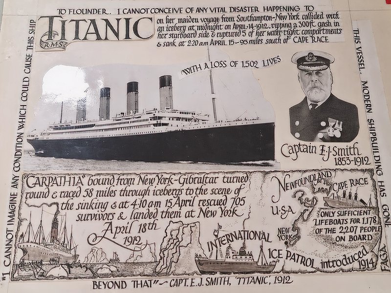 Titanic, a piece of history at teh Bury St Edmunds Postcard Club